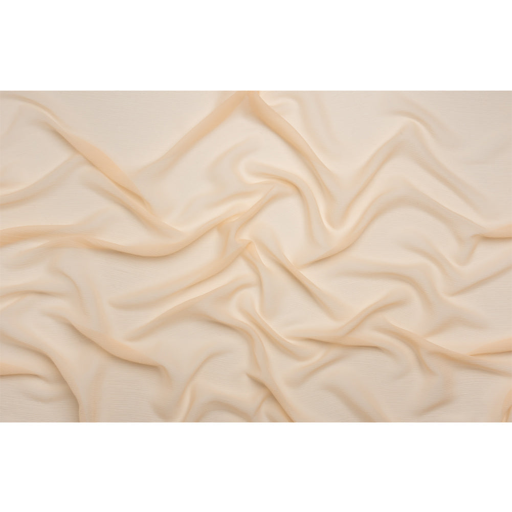 Crinkled Silk Chiffon - Bellini - Premium Collection