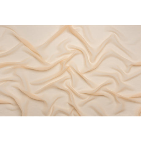Crinkled Silk Chiffon - Bellini - Premium Collection