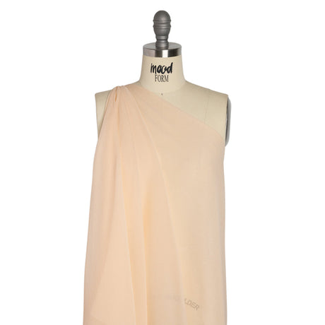Crinkled Silk Chiffon - Bellini - Premium Collection