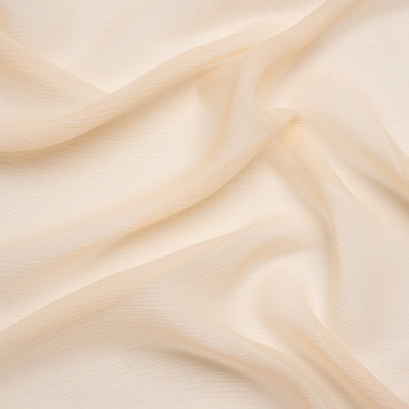 Crinkled Silk Chiffon - Bellini - Premium Collection