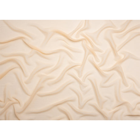 Crinkled Silk Chiffon - Pale Blush - Premium Collection