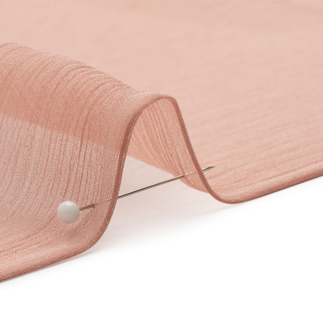 Crinkled Silk Chiffon - Blush - Premium Collection