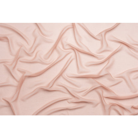 Crinkled Silk Chiffon - Blush - Premium Collection