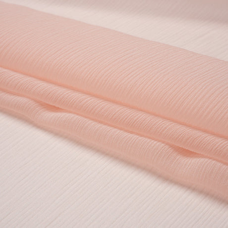 Crinkled Silk Chiffon - Veiled Rose - Premium Collection
