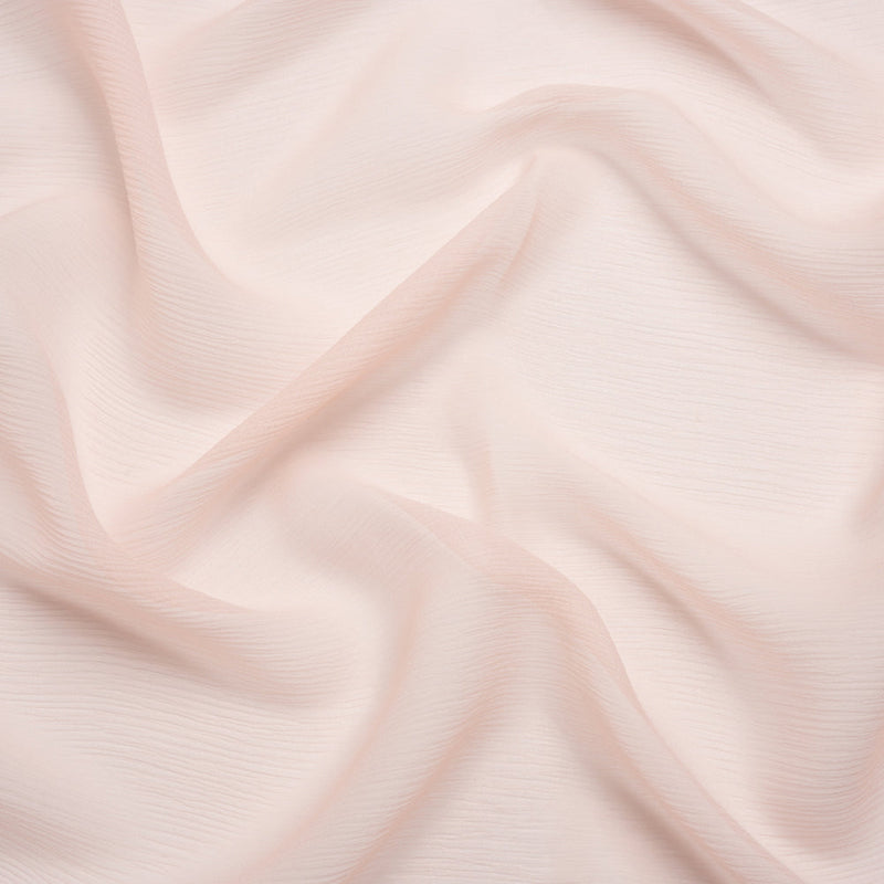 Crinkled Silk Chiffon - Veiled Rose - Premium Collection