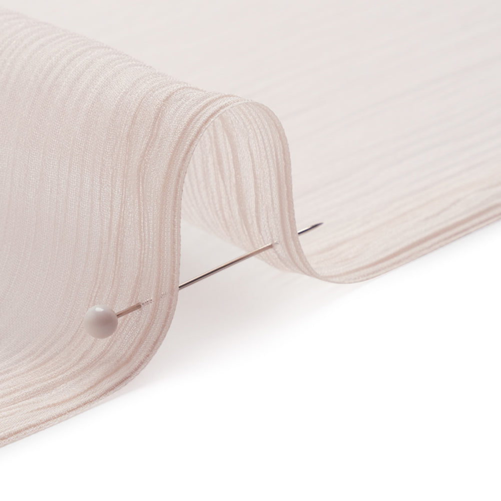 Crinkled Silk Chiffon - Cradle Pink - Premium Collection