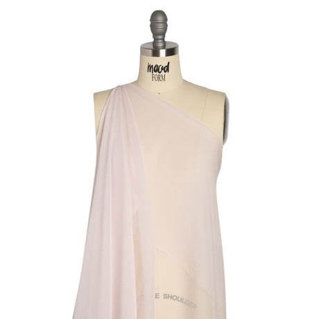 Crinkled Silk Chiffon - Cradle Pink - Premium Collection