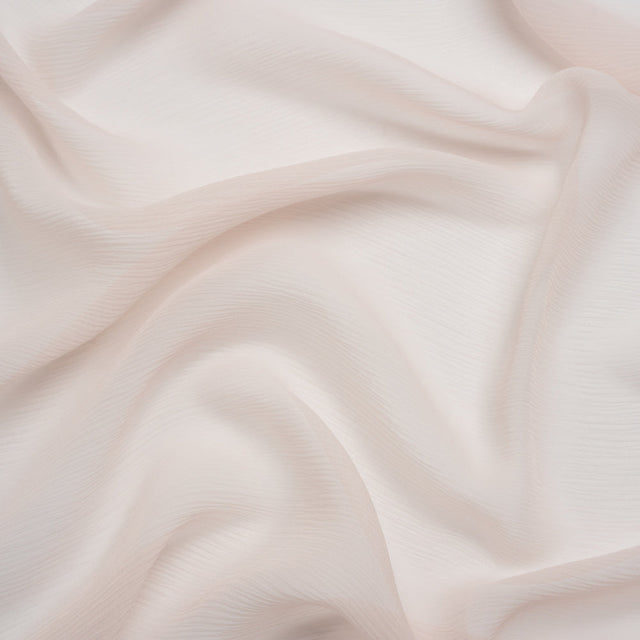 Crinkled Silk Chiffon - Cradle Pink - Premium Collection
