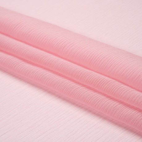Crinkled Silk Chiffon - Candy Pink - Premium Collection