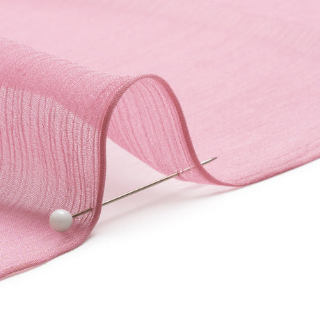Crinkled Silk Chiffon - Polignac Pink - Premium Collection