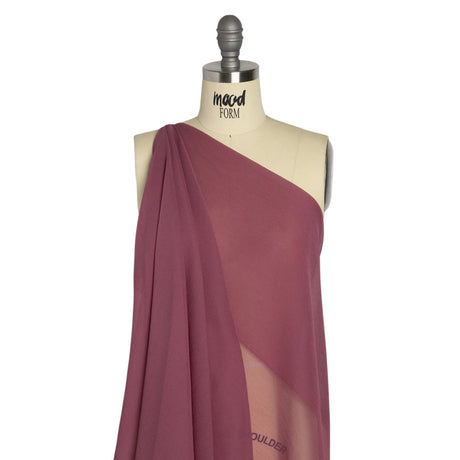 Crinkled Silk Chiffon - Crushed Berry - Premium Collection