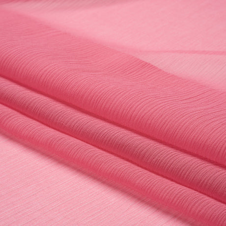 Crinkled Silk Chiffon - Rapture Rose - Premium Collection