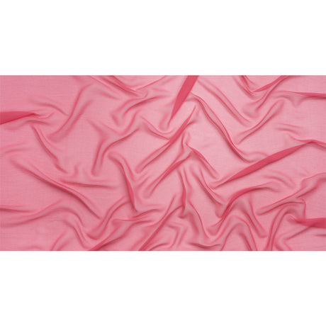 Crinkled Silk Chiffon - Rapture Rose - Premium Collection