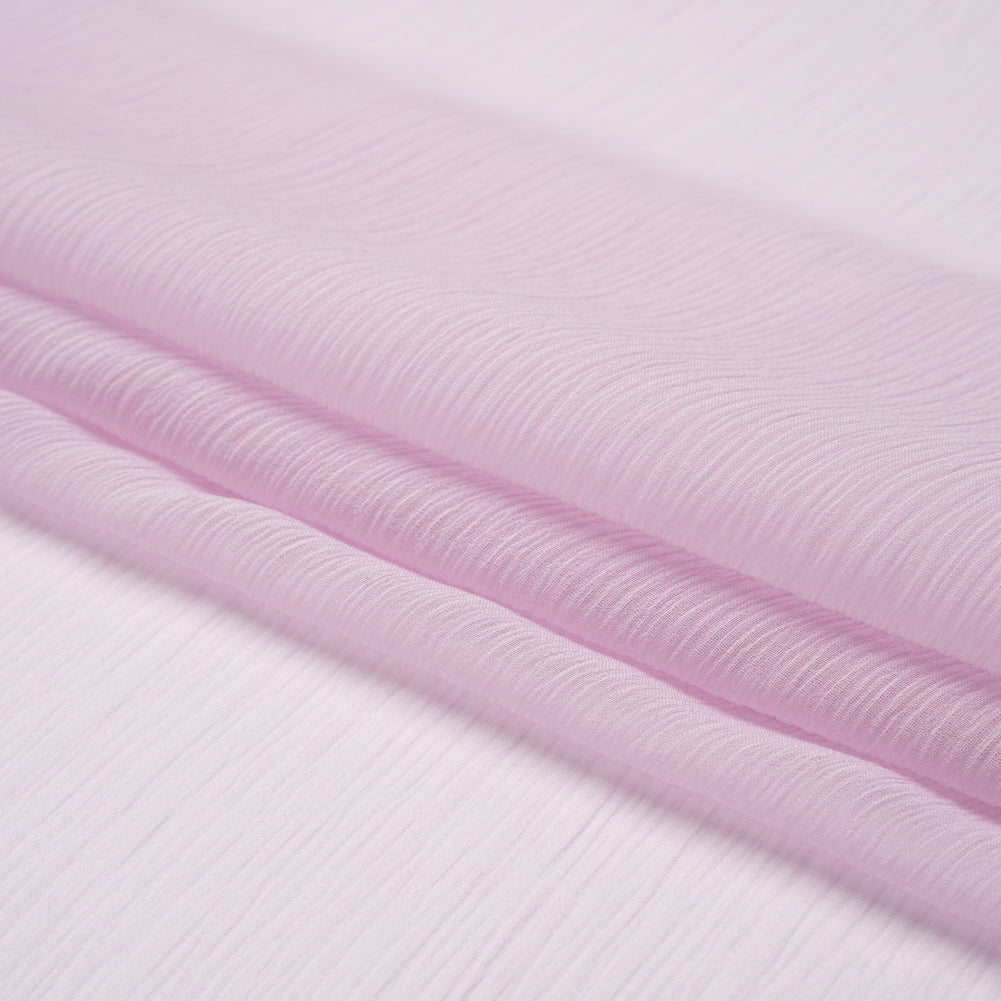 Crinkled Silk Chiffon - Lavender Fog - Premium Collection