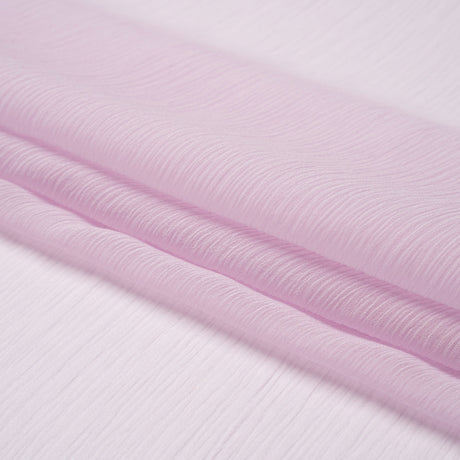 Crinkled Silk Chiffon - Lavender Fog - Premium Collection