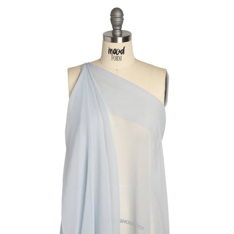 Crinkled Silk Chiffon - Gray Dawn - Premium Collection