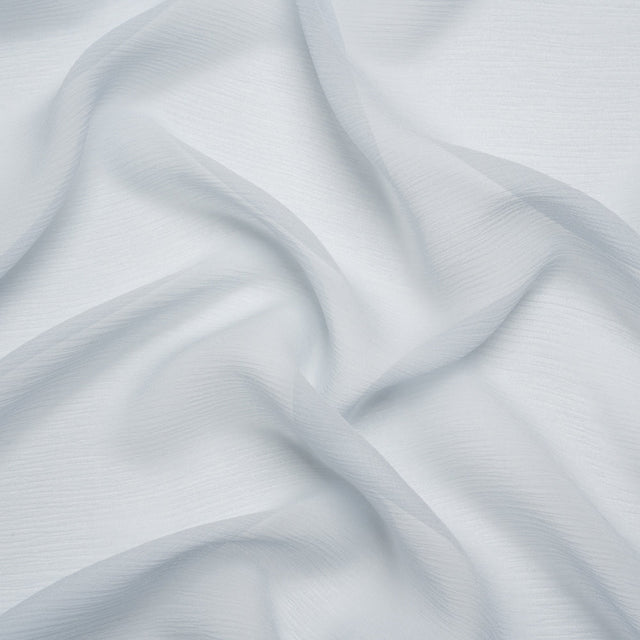 Crinkled Silk Chiffon - Gray Dawn - Premium Collection