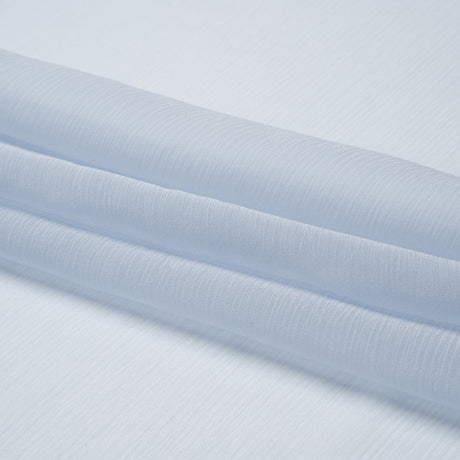 Crinkled Silk Chiffon - Baby Blue - Premium Collection