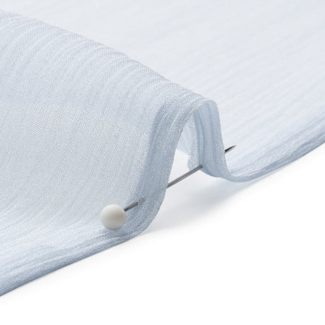Crinkled Silk Chiffon - Baby Blue - Premium Collection
