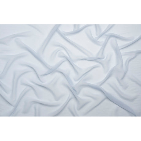 Crinkled Silk Chiffon - Baby Blue - Premium Collection