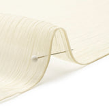 Crinkled Silk Chiffon - Ivory - Premium Collection