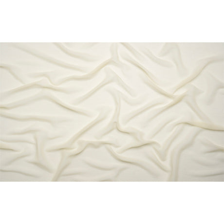 Crinkled Silk Chiffon - Ivory - Premium Collection