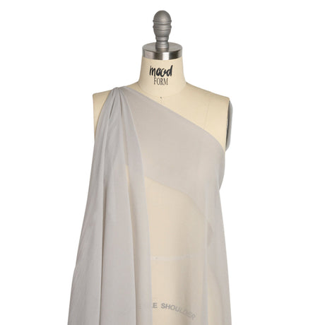 Crinkled Silk Chiffon - Moonstruck - Premium Collection