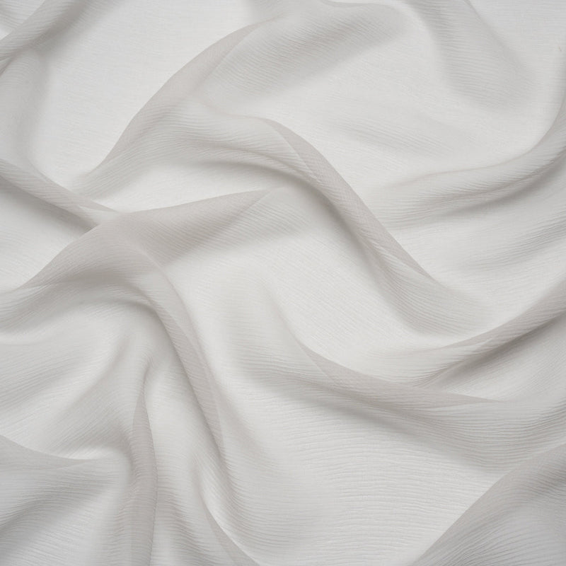 Crinkled Silk Chiffon - Moonstruck - Premium Collection