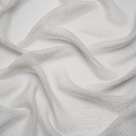 Crinkled Silk Chiffon - Moonstruck - Premium Collection