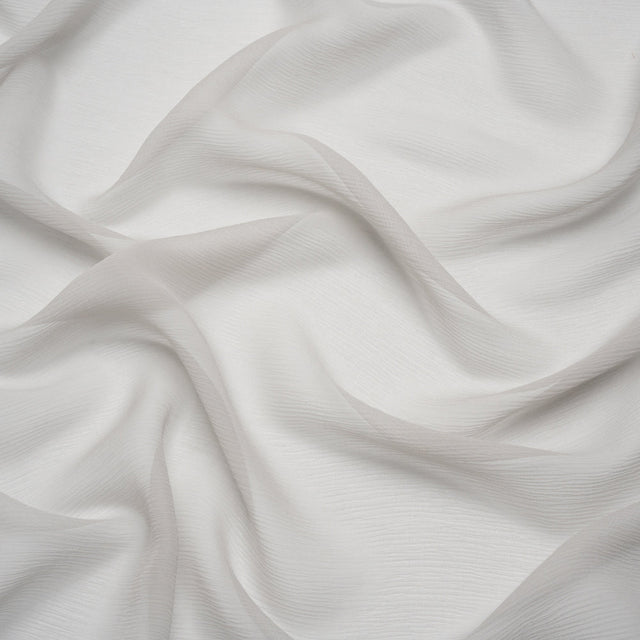 Crinkled Silk Chiffon - Moonstruck - Premium Collection