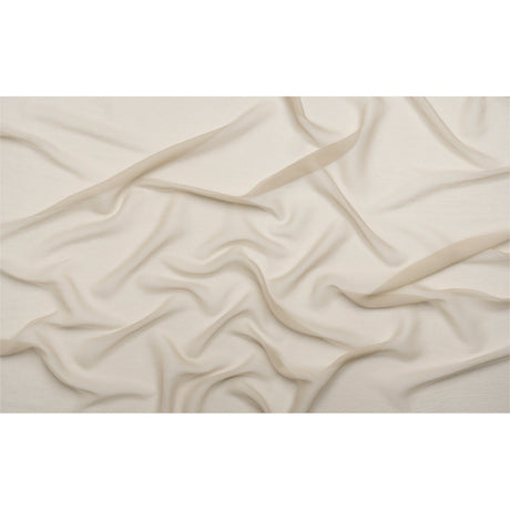 Crinkled Silk Chiffon - Feather Gray - Premium Collection