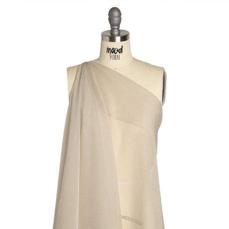 Crinkled Silk Chiffon - Feather Gray - Premium Collection