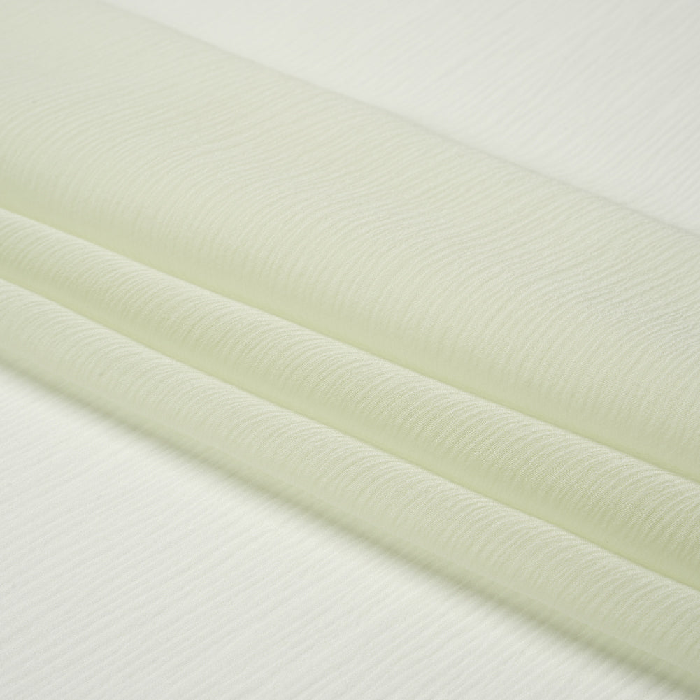 Crinkled Silk Chiffon - Fairest Jade - Premium Collection