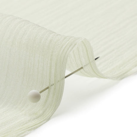 Crinkled Silk Chiffon - Fairest Jade - Premium Collection