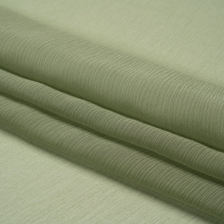 Crinkled Silk Chiffon - Oil Green - Premium Collection