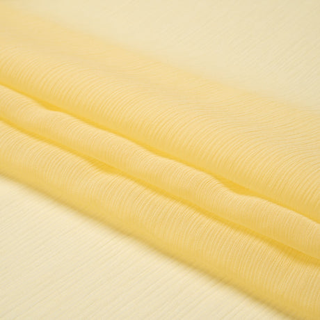 Crinkled Silk Chiffon - French Vanilla - Premium Collection