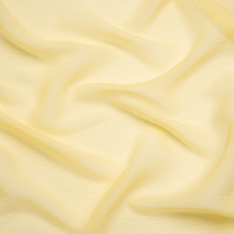 Crinkled Silk Chiffon - French Vanilla - Premium Collection