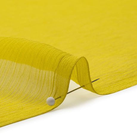 Crinkled Silk Chiffon - Warm Olive - Premium Collection