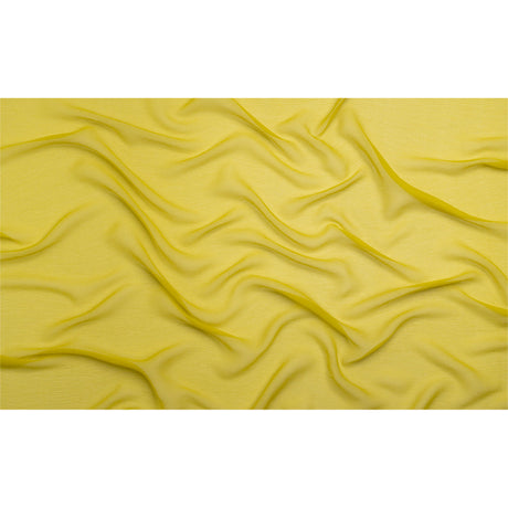 Crinkled Silk Chiffon - Warm Olive - Premium Collection