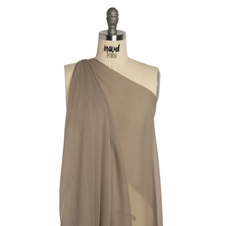 Crinkled Silk Chiffon - Fungi - Premium Collection