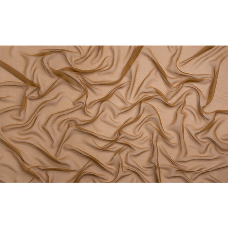 Crinkled Silk Chiffon - Ermine - Premium Collection
