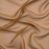 Crinkled Silk Chiffon - Ermine - Premium Collection