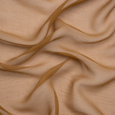 Crinkled Silk Chiffon - Ermine - Premium Collection