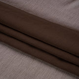 Crinkled Silk Chiffon - Dark Brown - Premium Collection