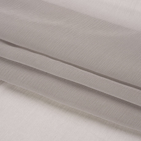 Crinkled Silk Chiffon - Silver - Premium Collection