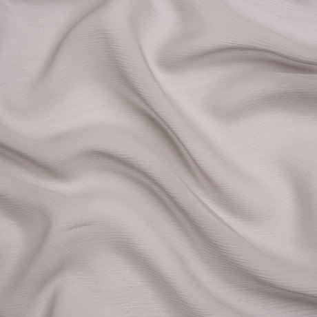 Crinkled Silk Chiffon - Silver - Premium Collection