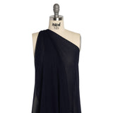 Crinkled Silk Chiffon - Navy - Premium Collection