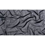Crinkled Silk Chiffon - Midnight - Premium Collection