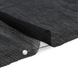 Crinkled Silk Chiffon - Black - Premium Collection