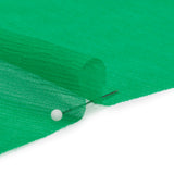 Crinkled Silk Chiffon - Kelly Green - Premium Collection
